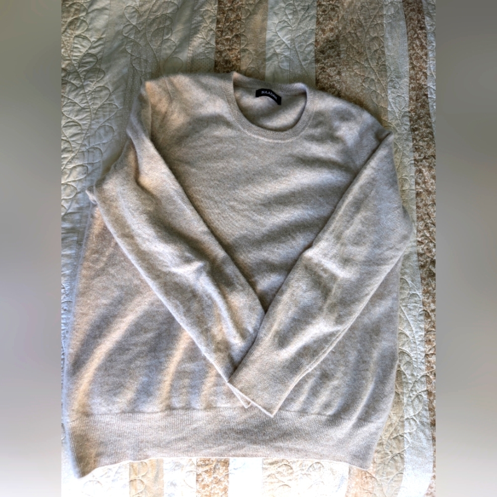 COPY - XL Naadam Cashmere sweater tan